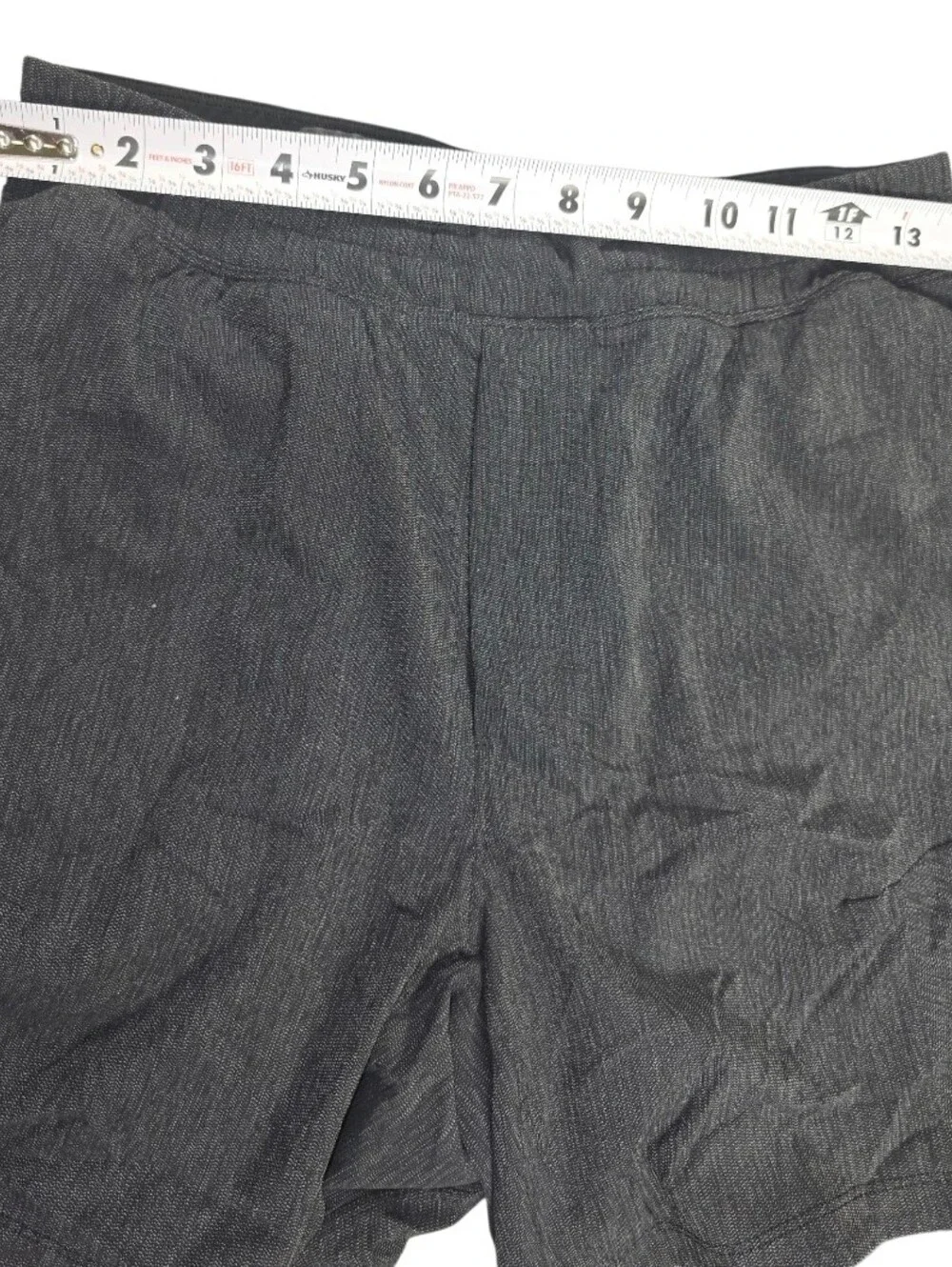 Lululemon Women's Gray/Black 2-in-1 Layered Running Shorts Over Leggings Sz M
